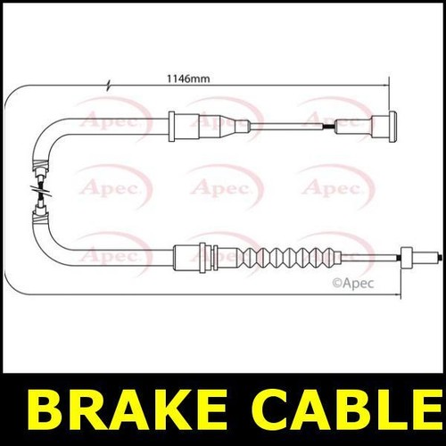 Handbrake cable parking rear - handbrake,