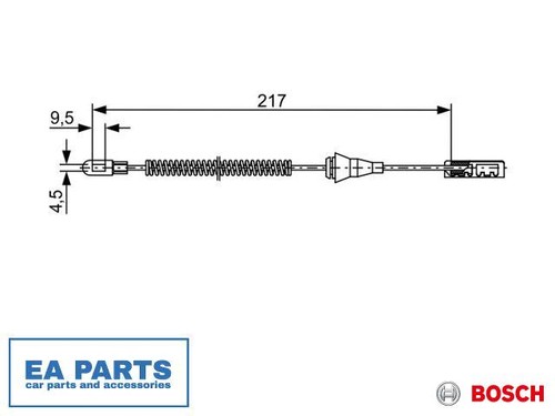 Cable parking brake for - cable,,